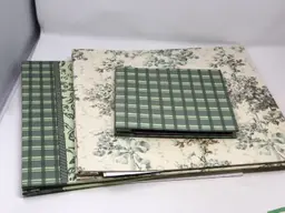 Scrapbook Craft Bundle with 3 Albums Variety of Paper and Patterns