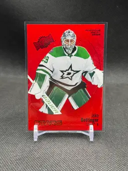 Jake Oettinger 2022-23 Skybox Metal Universe Red Precious Metal Gems /100