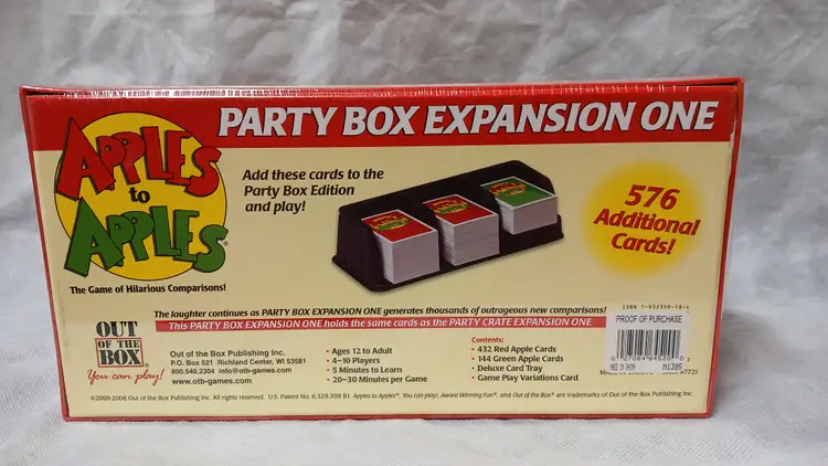 Factory Sealed Apples to Apples 2006 Expansion