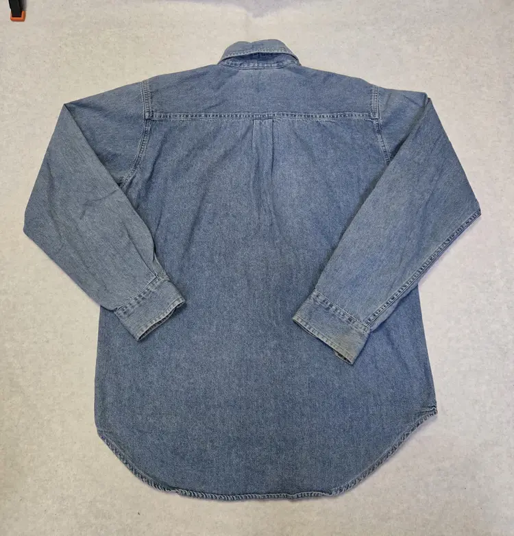 Vintage Planet Hollywood Adult Button Down Shirt M Denim Blue New Orleans