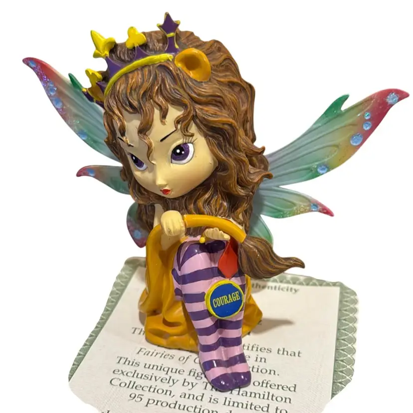 Fairies Of Oz - Cowardly Lion Of The Wizard Of Oz - The Hamilton Collection #1963