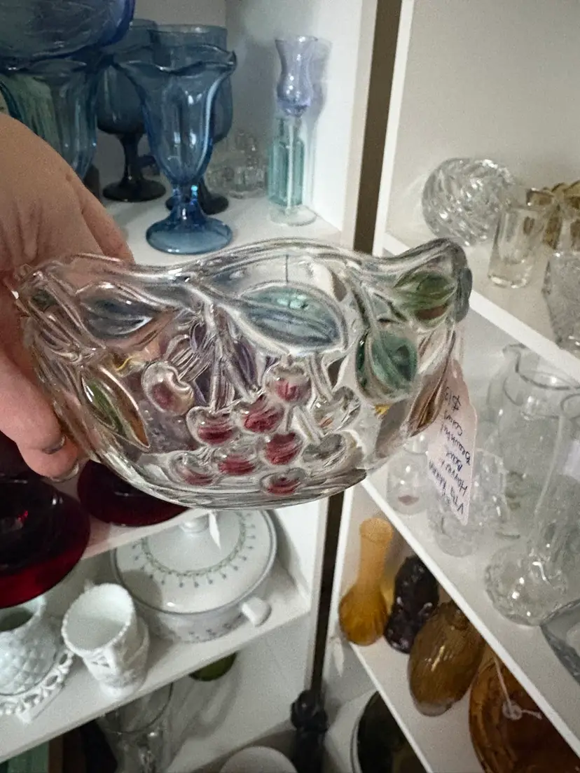 Mikasa Garden Harvest Colorful Glass Fruit Bowl