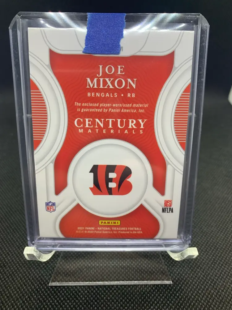 21 NT Century Materials Player Worn/Used Joe Mixon Patch /10. Cincinnati Bengals