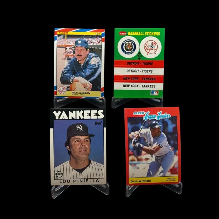 Don Mattingly 1990 Topps K-Mart #17 Fleer Dave Winfield +More 7 Card Yankees Lot