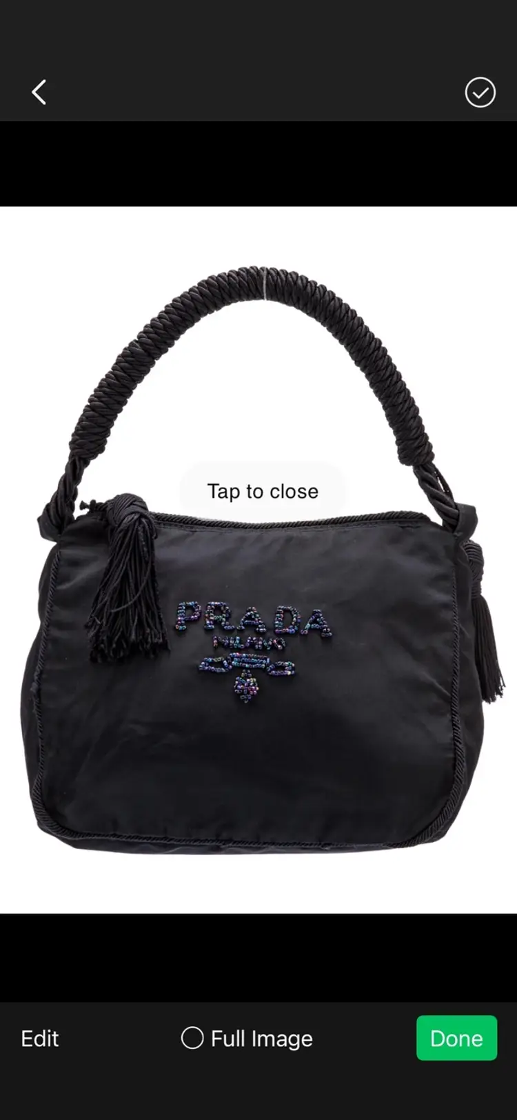Prada Ltd Edition Beaded Bucket Bag