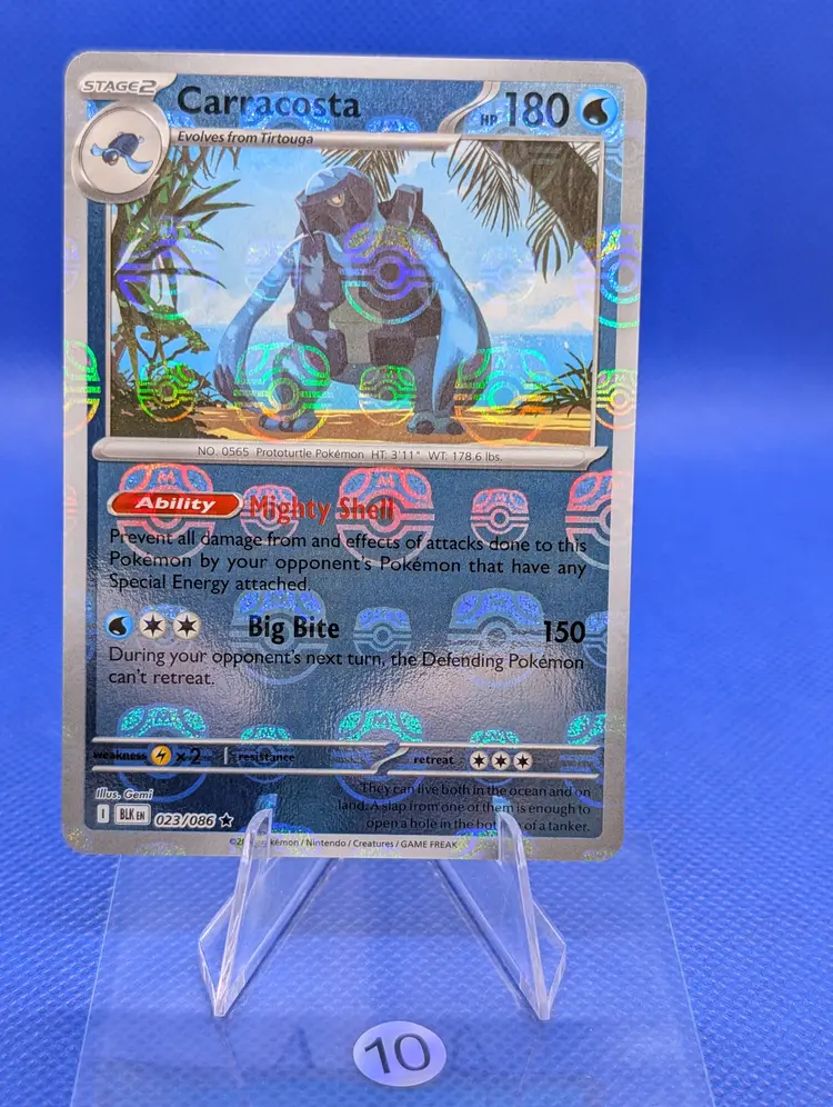 Carracosta Master Ball Foil Black Bolt 023/086