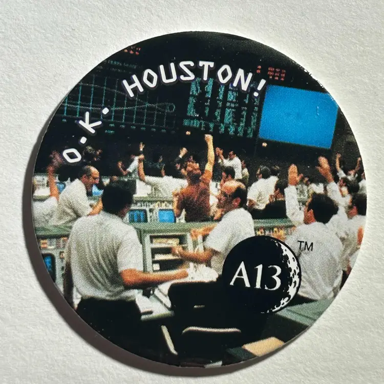 POGs Apollo 13 Pog #19 O.K. Houston! A13 NASA Hardee's Food Service 1995 -  52