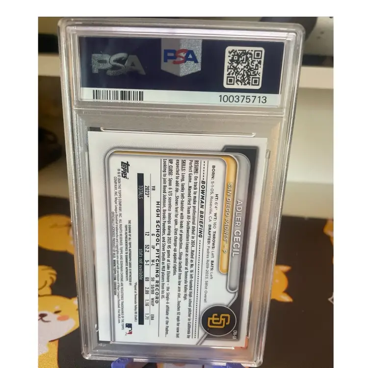 2024 Bowman Chrome - Prospect Autographs 1st Bowman Adler Cecil - San Diego Padres