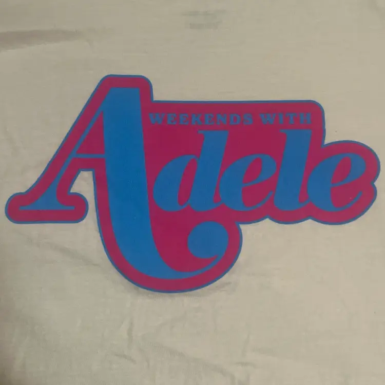 Official WEEKENDS with ADELE T Shirt 3rd Residency Las Vegas Size Large