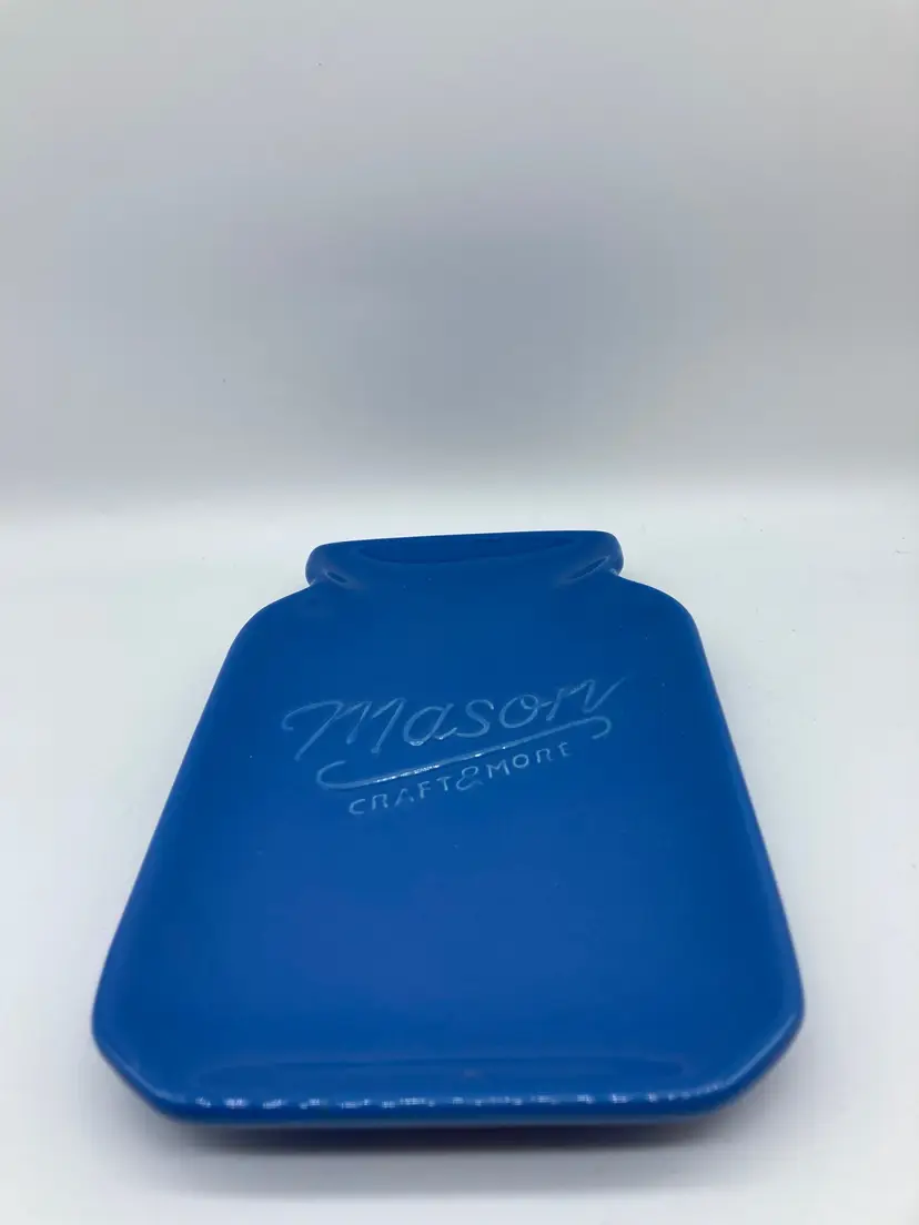 Blue Ceramic Mason Craft and More Tray
