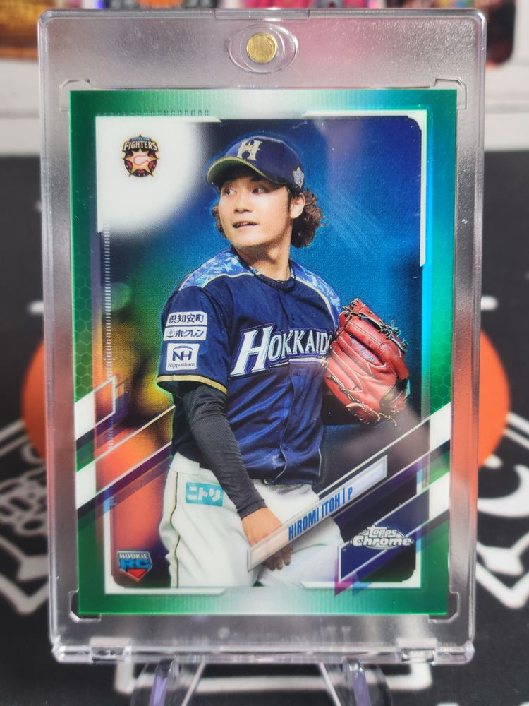 Hiromi Itoh 2021 Topps NPB Hokkaido Nippon-Ham Fighters #74 Green /99 RC