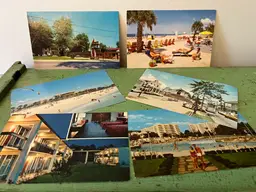 Retro Post Card Collections. 1950s Travel Ephemera. Treasure Island, Puerto Rico Etc.