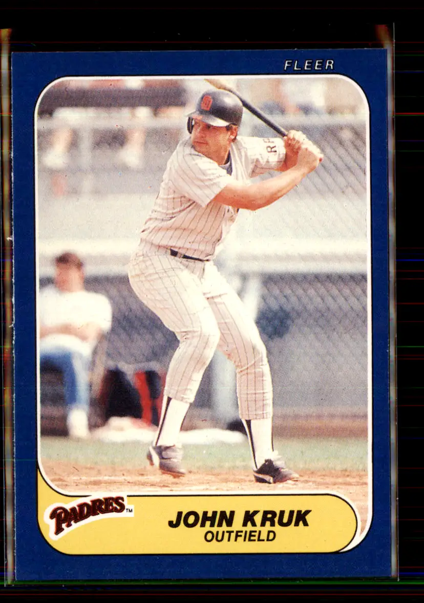 John Kruk 1986 Fleer Update #U-61 - San Diego Padres - (146-239)