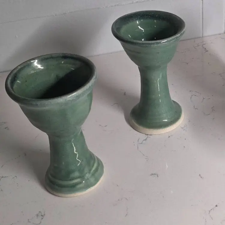 Set of 4 Handmade Goblets-Turquoise