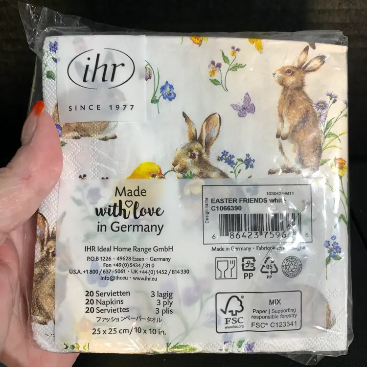 Bunny All Over Napkins 20ct