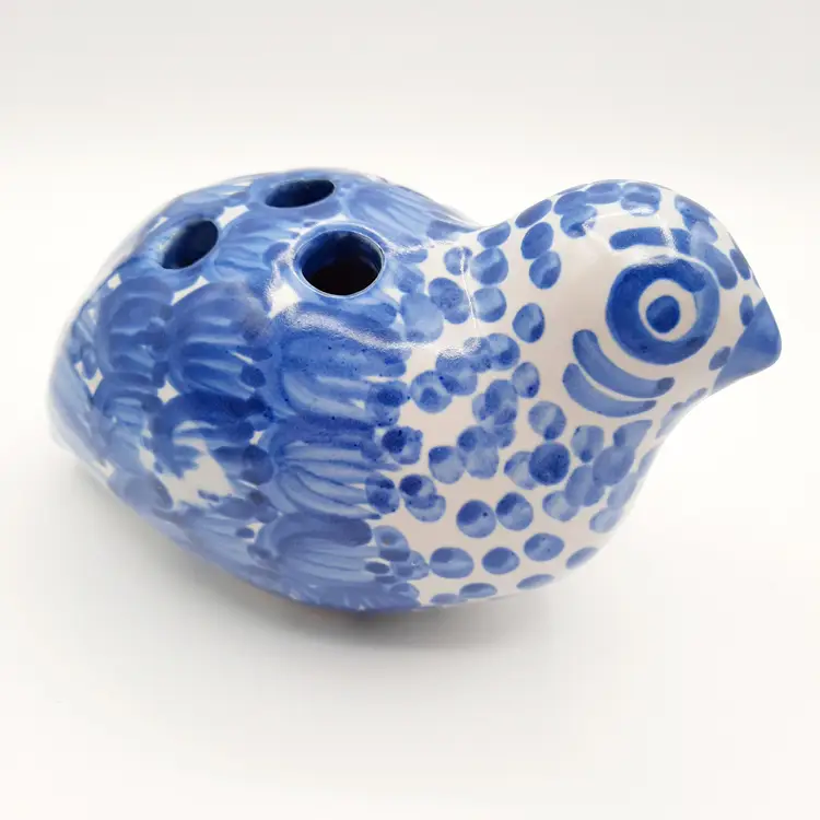 MA Hadley Pottery Quail Flower Frog