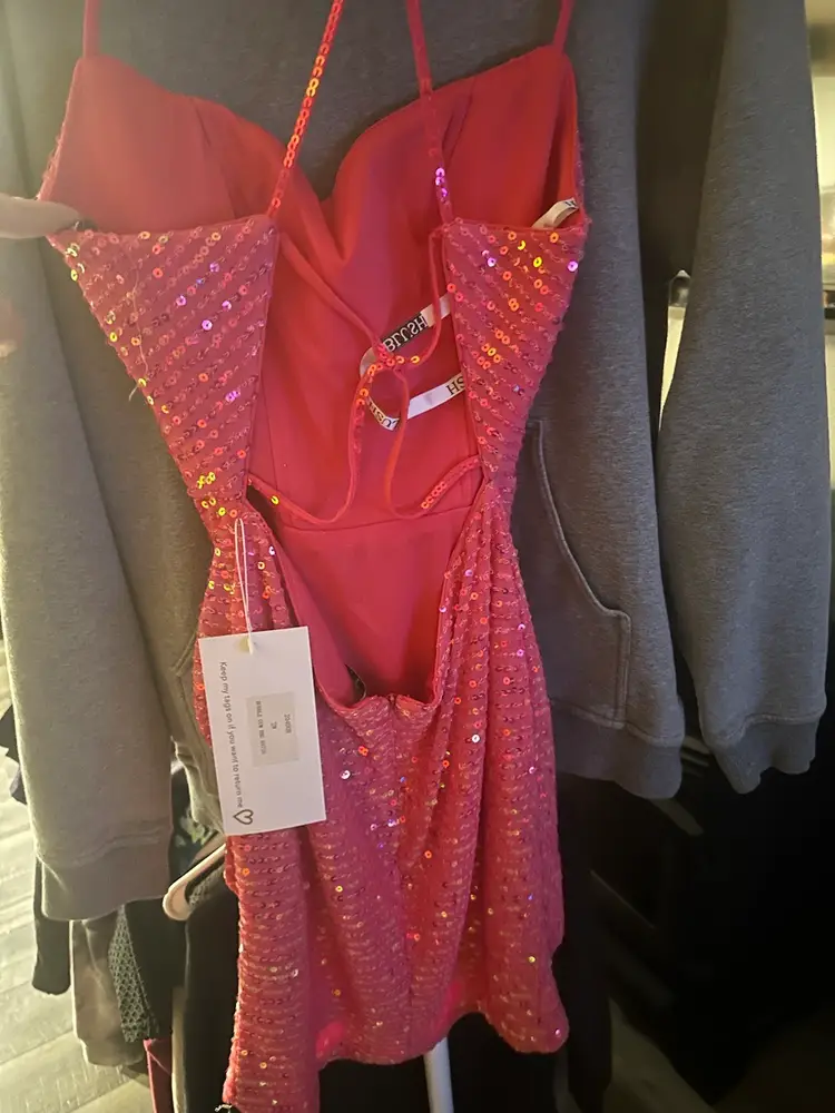 Nwt Formal Sparkling Pink Dress 