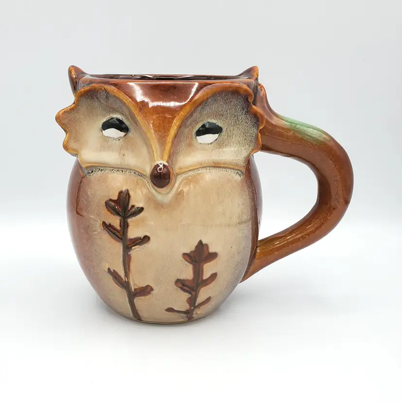 Gibson Fox Ceramic Mug with Leaf Design