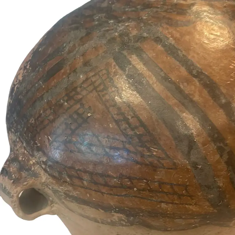 Hand Painted Paleolithic Era Chinese Vase/Water Jar