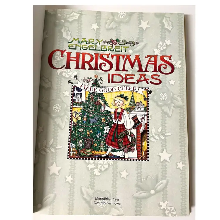 'Mary Engelbreit Christmas Ideas. Make Good Cheer' Festive Holidays Decor Craft Hardcover Book 2005