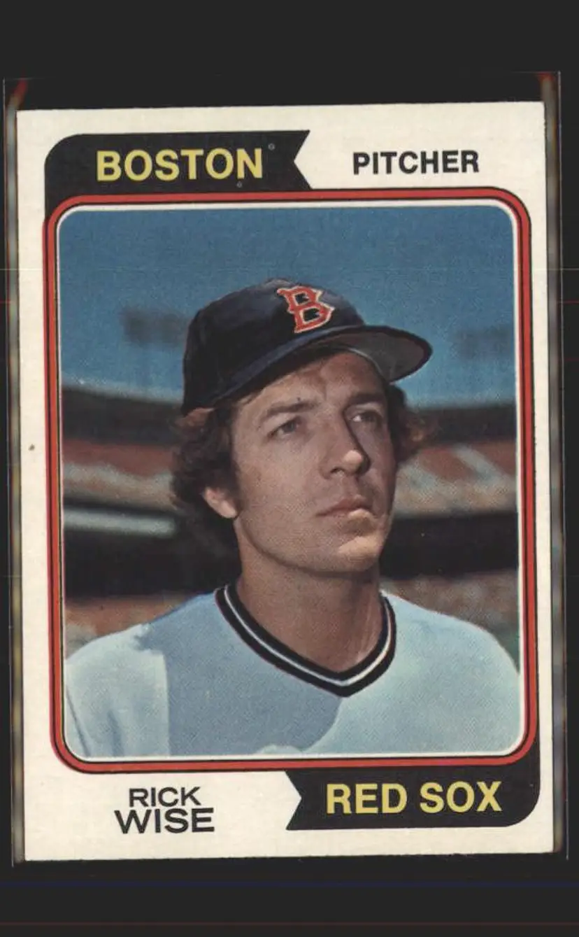 1974 Topps #84 Rick Wise - (pk5) - Boston Red Sox