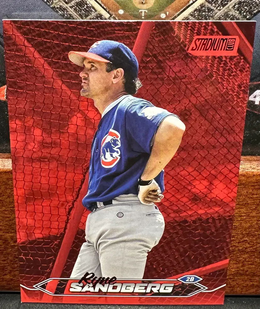 Ryne Sandberg Red Foil 2024 Stadium Club 98 Chicago Cubs