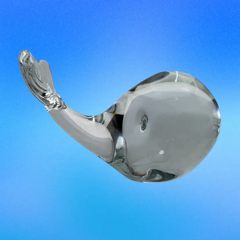 Small Lindstrom Whale Paperweight