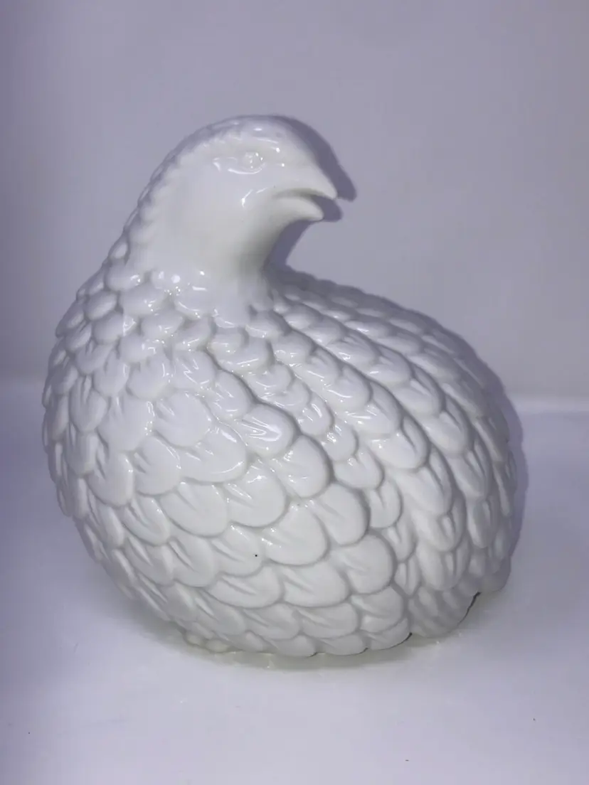 Vintage Otagiri Mercantile Company (OMC) Porcelain Quail!  5 1/2” Tall 6” Wide!