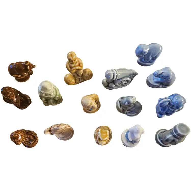 Wade Whimsies Miniature Porcelain Figurines Red Rose Tea Circus 15 Pcs.