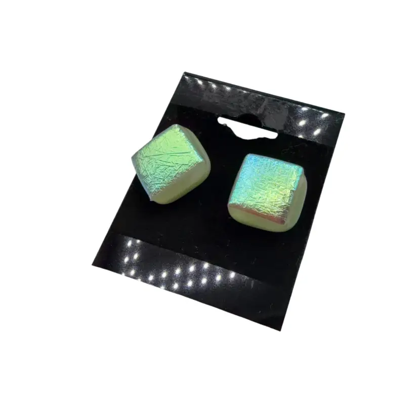 Dichroic Art Glass Studs