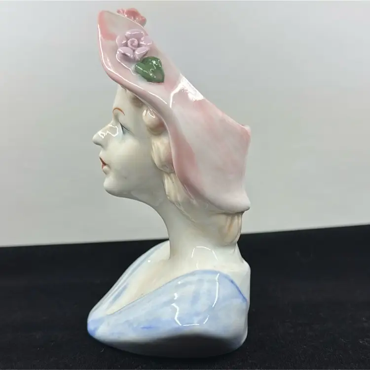 Vintage Lady Head Vase