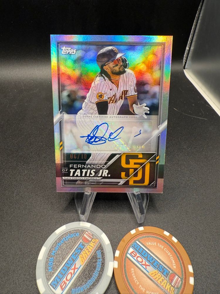 Fernando Tatis Auto #6/10 2025 Topps Lids Mitchell & Ness San Diego Padres