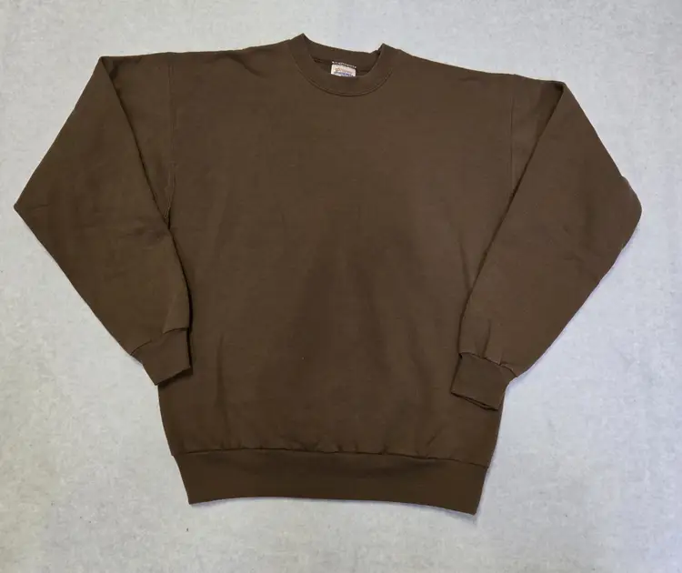 Hanes Comfort Blend Men's Sweatshirt M Brown Long Sleeve Crew Neck