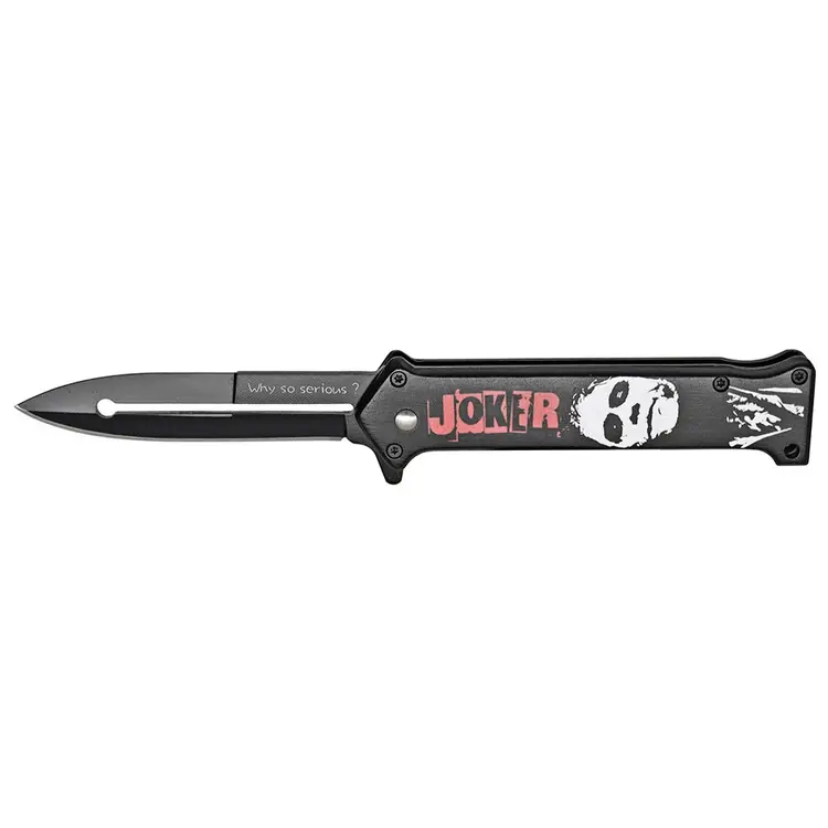 4.5" Spring Assist Joker Folding Pocket Knife - Black