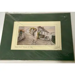 Streets Of Kinsale County Cork Ireland Matted Signed Print By Philip Gray New