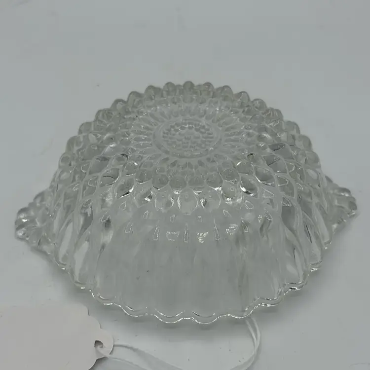 Pressed Glass Sunflower Dish