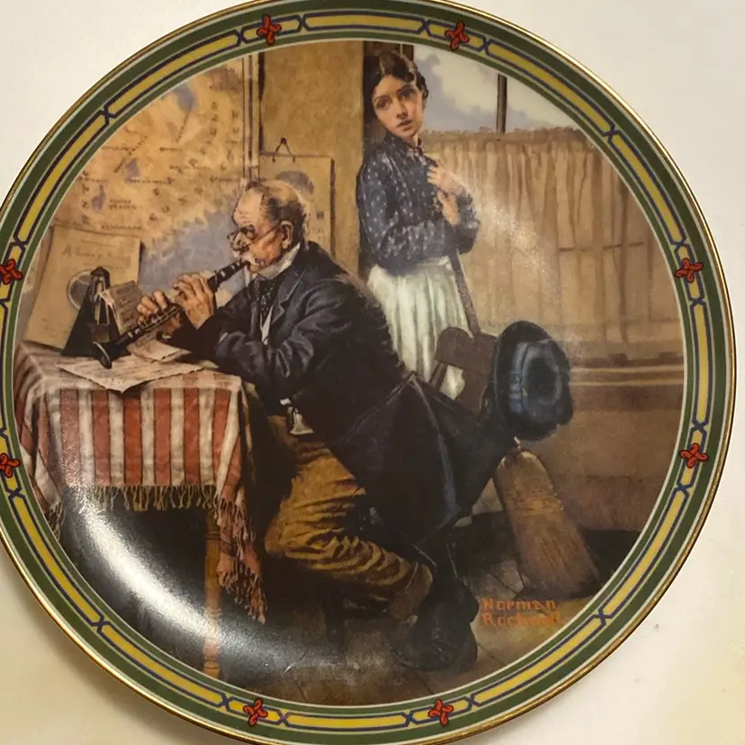 Knowles Ceramic Collectors Plate “The Musician’s Magic” By Norman Rockwell