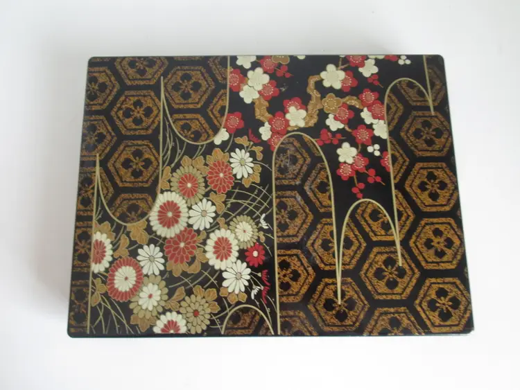 Vintage 1974 Commemoration Japanese desk set of the Cadastral Survey of Yoshida Town