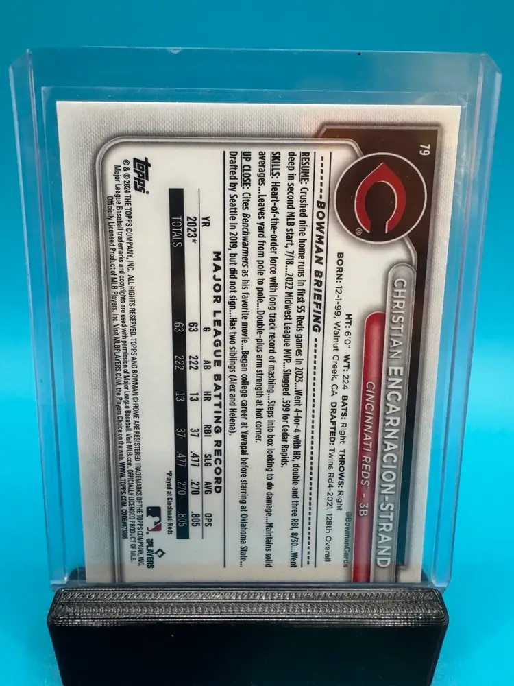 Christian Encarnacion-Strand Bowman Mojo Refractor RC Cincinnati Reds
