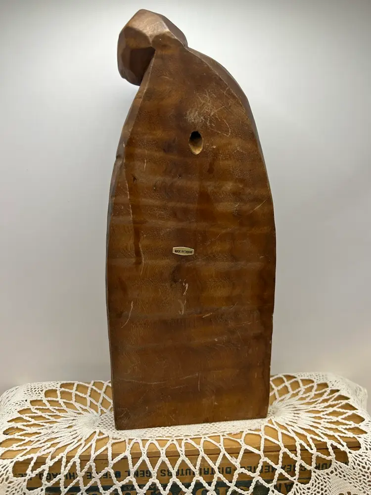 Vintage hand Carved Wood Mother Child Mary Baby Jesus Joseph statue HOLY FAMILY