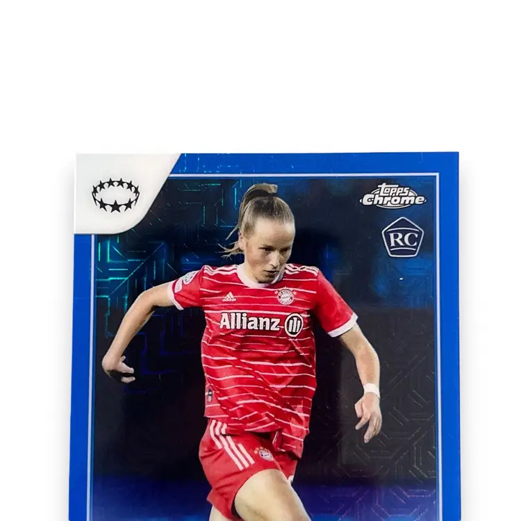 Franziska Kett RC Blue Mojo 225/250 2023 Topps Chrome Womens UEFA Bayern Munchen