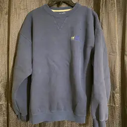 Big Dogs Men's Size Small Navy Blue Crew Neck Sweatshirt - Y2K Era