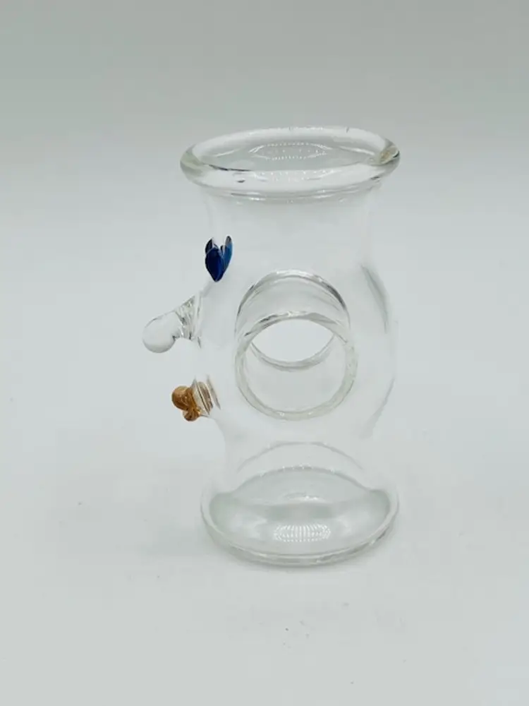 Germany Studio Artist Karl Ittig Figural Shot Glass Face Finger Shot Glass