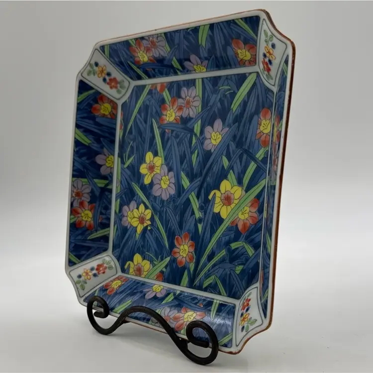 Antique Hand Painted Made In Japan Plate Octagonal