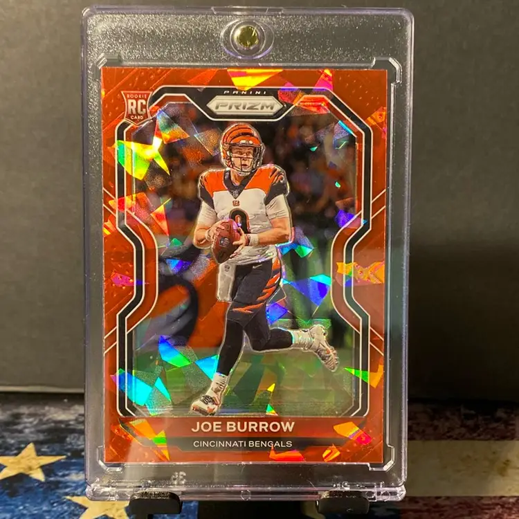 2020 Prizm - Joe Burrow RC #307 - Red Cracked Ice