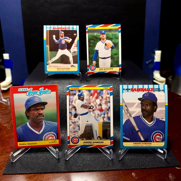 MARK GRACE 1989 ALLSTAR ROOKIE RYAN SANDBERG ANDRE DAWSON +MORE - 11 CARD CHICAGO CUBS LOT