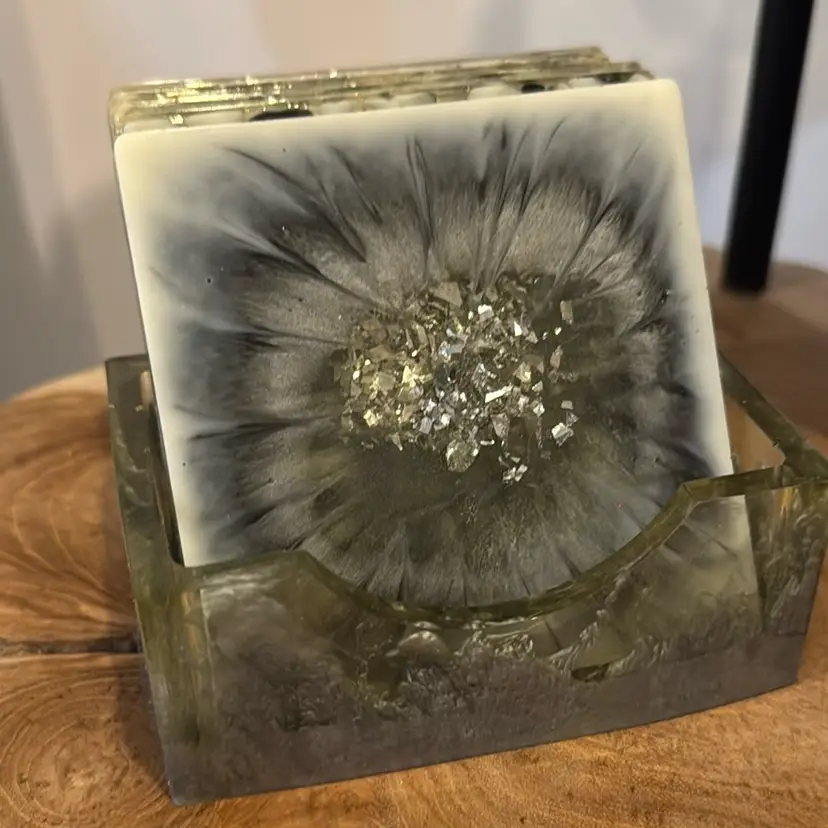 Handmade Resin Coaster Set