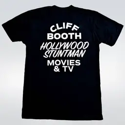 BLACK - Large - Cliff Booth New Beverly T-Shirt