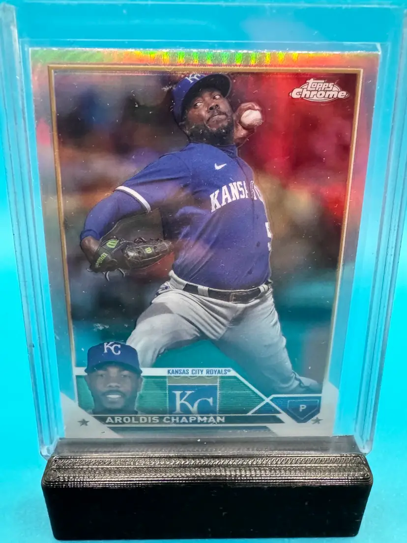 Aroldis Chapman Topps Chrome Refractor Texas Rangers