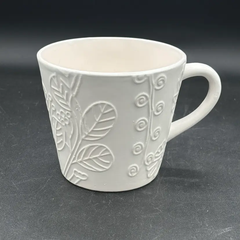 Plant mug- white 4”